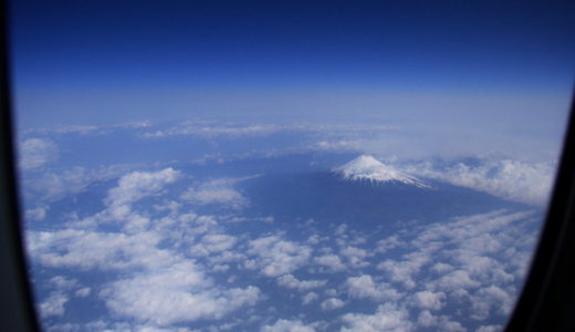 羽田ー伊丹で富士山