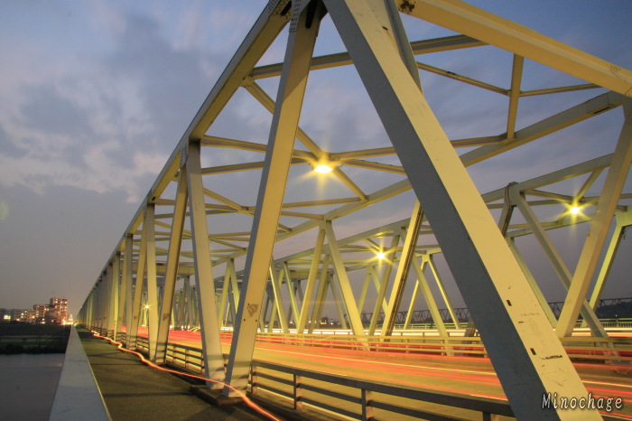 江戸川の市川橋を再度撮影