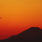 夕暮の富士-DOレンズ（焦点距離実質480mm）