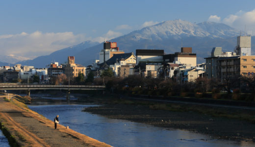 京都で迎えるお正月 - 初日に映える比叡山