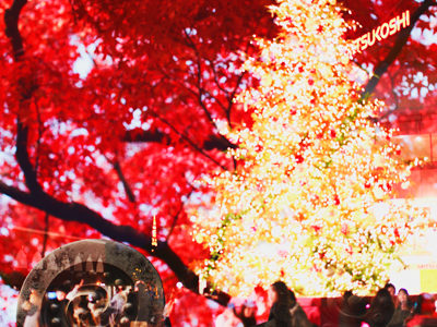 恵比寿ガーデンプレイスと宝鏡寺門跡で多重露光