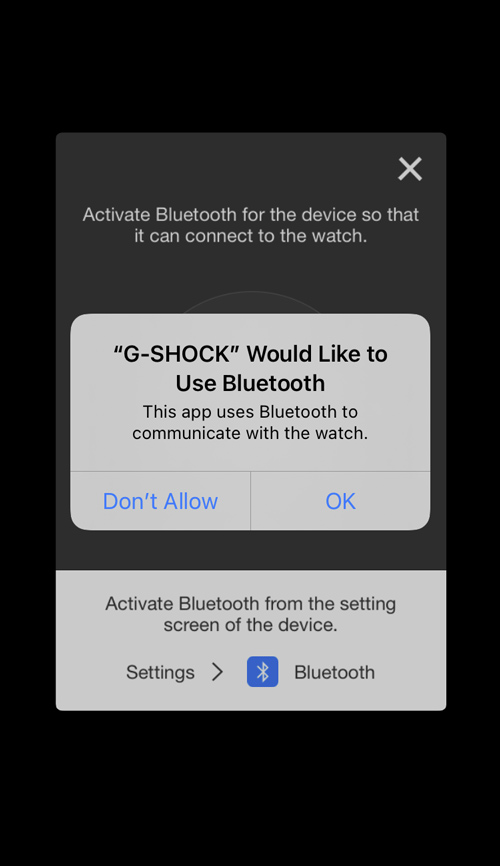 Usage of Bluetooth