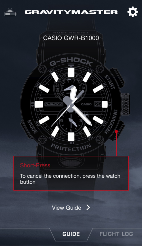 G-SHOCK Connected / Cancel