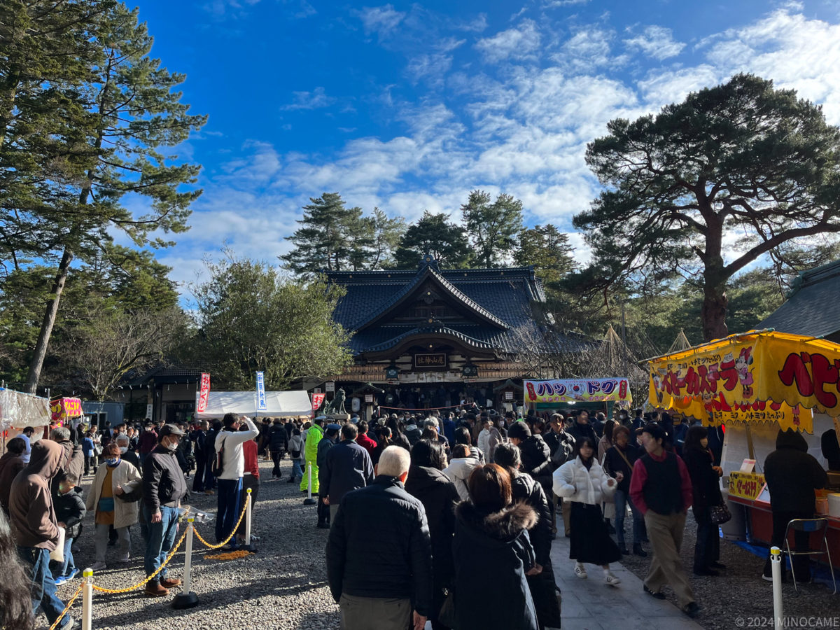 令和６年１月１日　久しぶりに生誕の地である金沢で初詣。