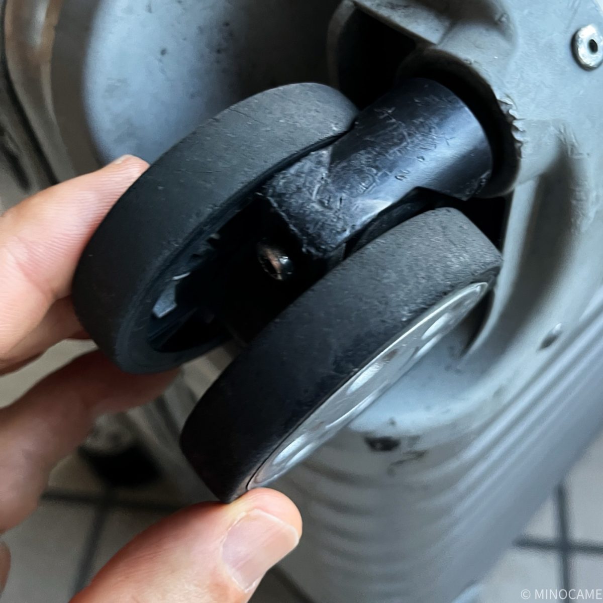 交換前の使い込んだホイール（１）