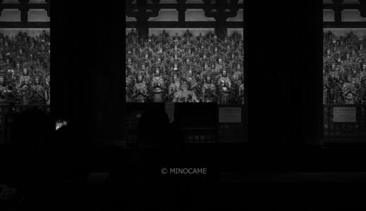 荘厳なる三十三間堂の夜